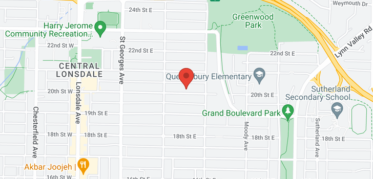 map of 334 E 20TH STREET